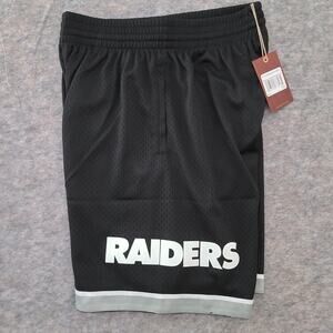 NWT Raiders Mitchell And Ness Big Face Shorts Mens Medium Mesh $85 Retail